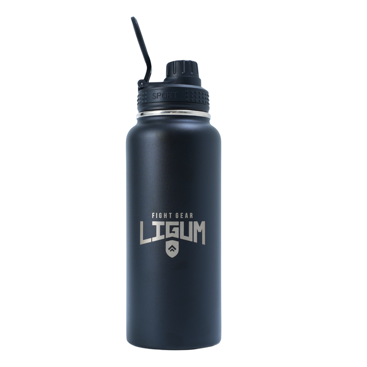 1L Ludus Series - Vacuum Insulated Steel Water Bottle + Straw & Screw Lid