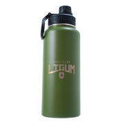 1L Ludus Series - Vacuum Insulated Steel Water Bottle + Straw & Screw Lid