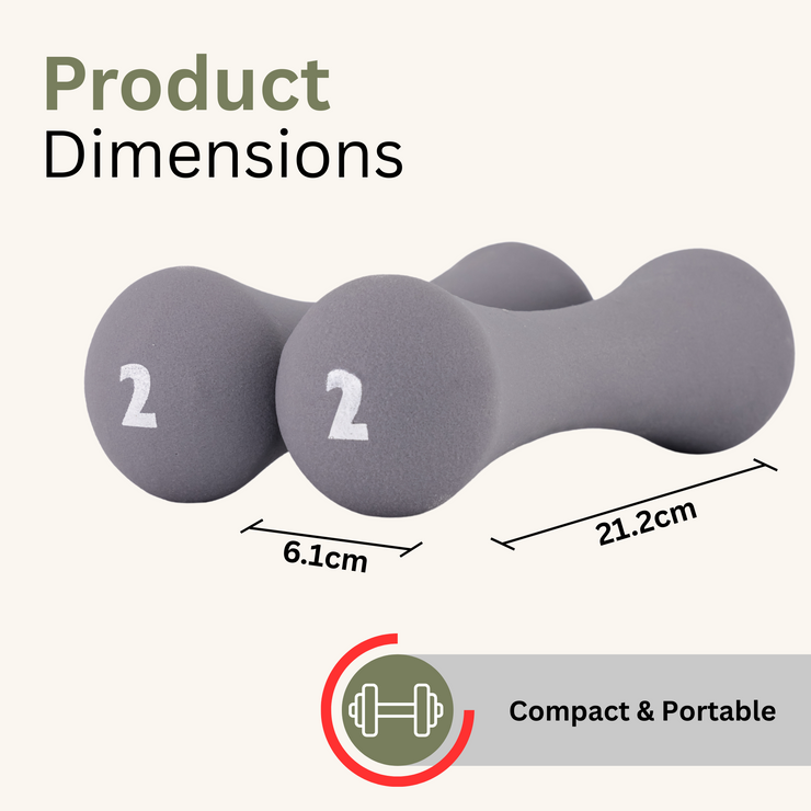 Shadow Series - Bone Dumbbells - Neoprene Coated Cast Iron