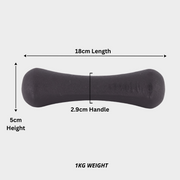 Shadow Series - Bone Dumbbells - Neoprene Coated Cast Iron