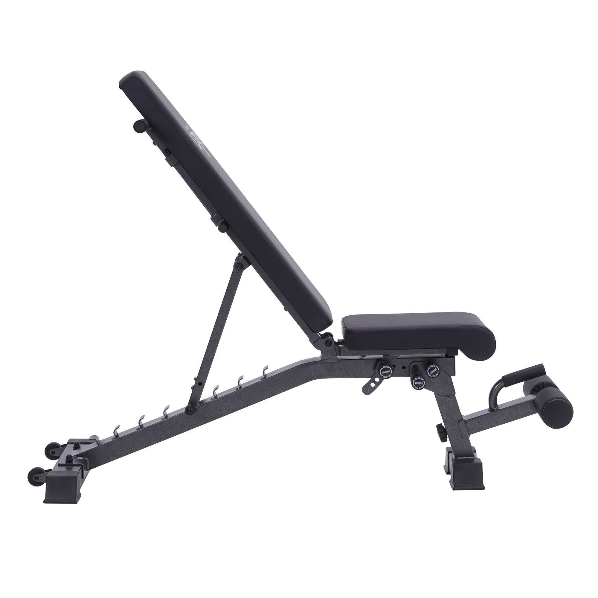 Ligum Industria Commercial Weight Gym Bench with Adjustable Backrest & Seat