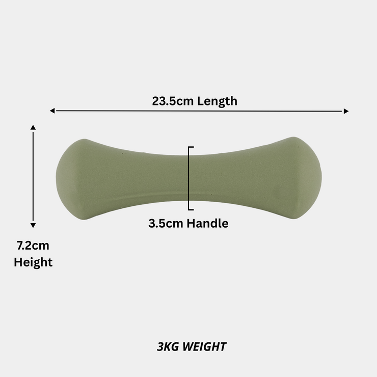 Shadow Series - Bone Dumbbells - Neoprene Coated Cast Iron