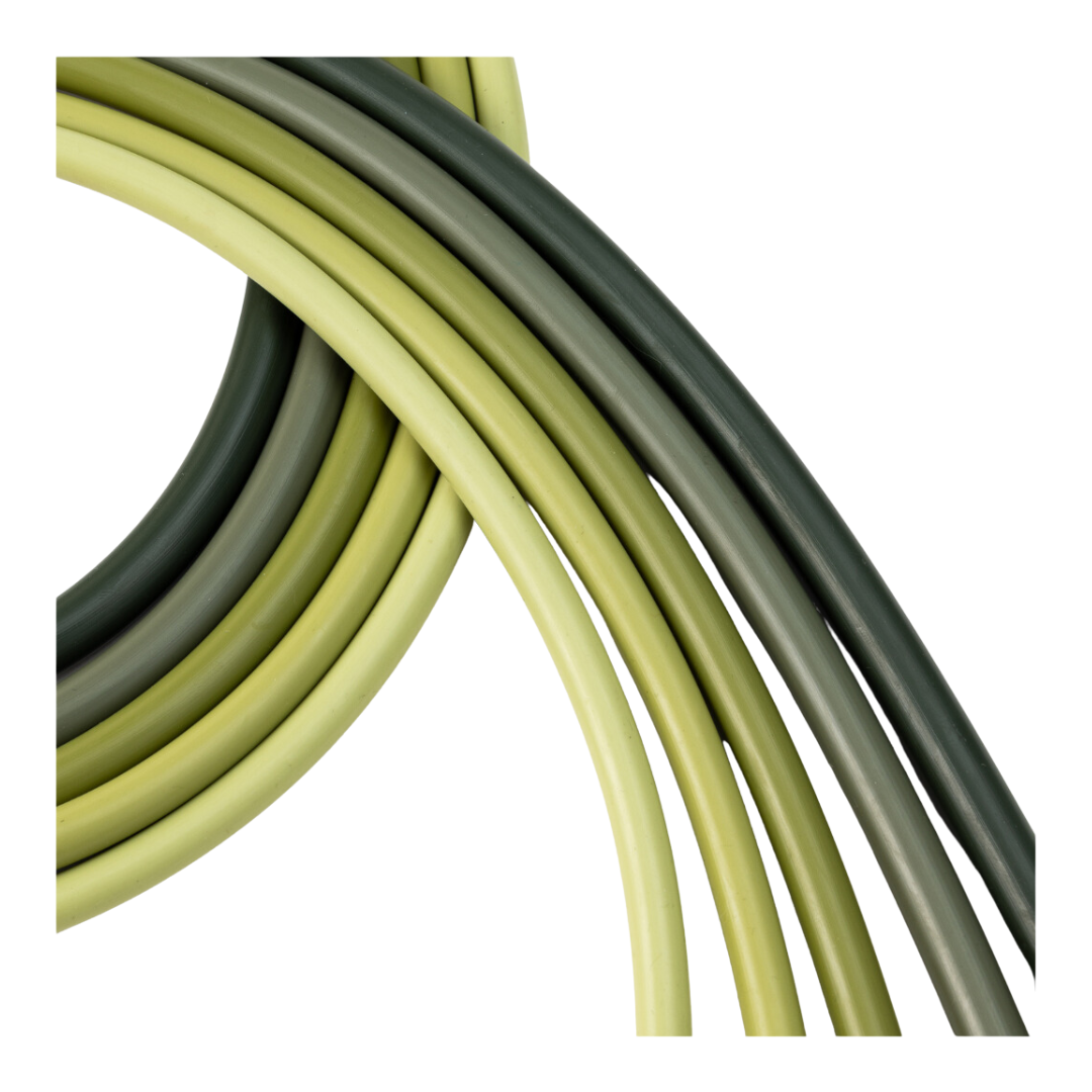 100% Latex Resistance Rope Band Kit (11-Piece) - Olive Green