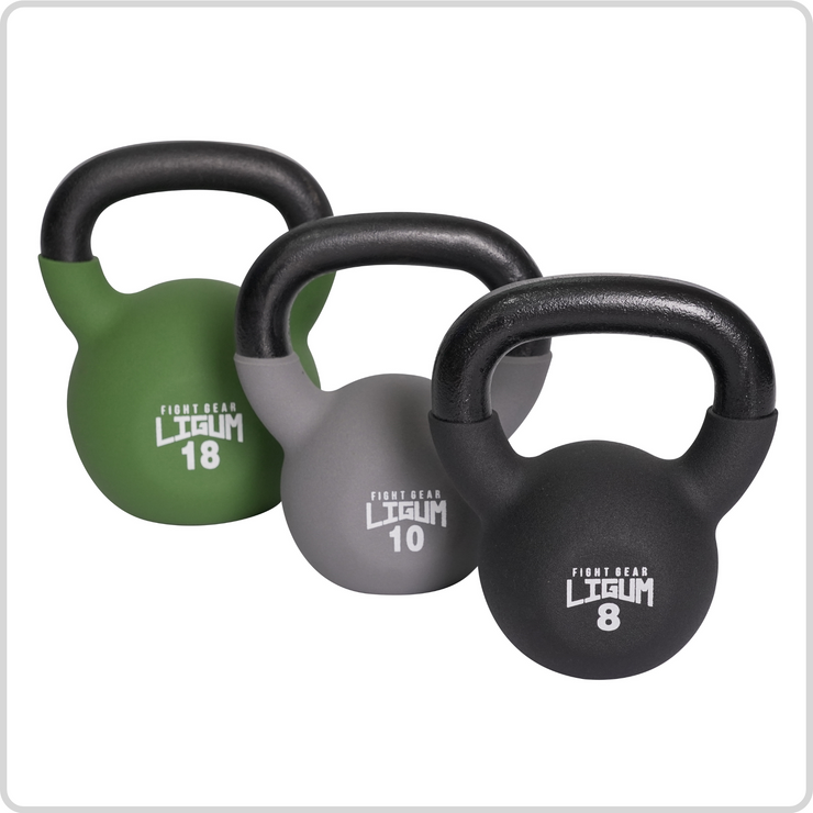 Heavy Duty Kettlebells – Matte Neo Premium Protective Grip