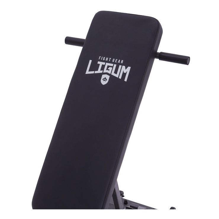 Ligum Industria Commercial Weight Gym Bench with Adjustable Backrest & Seat