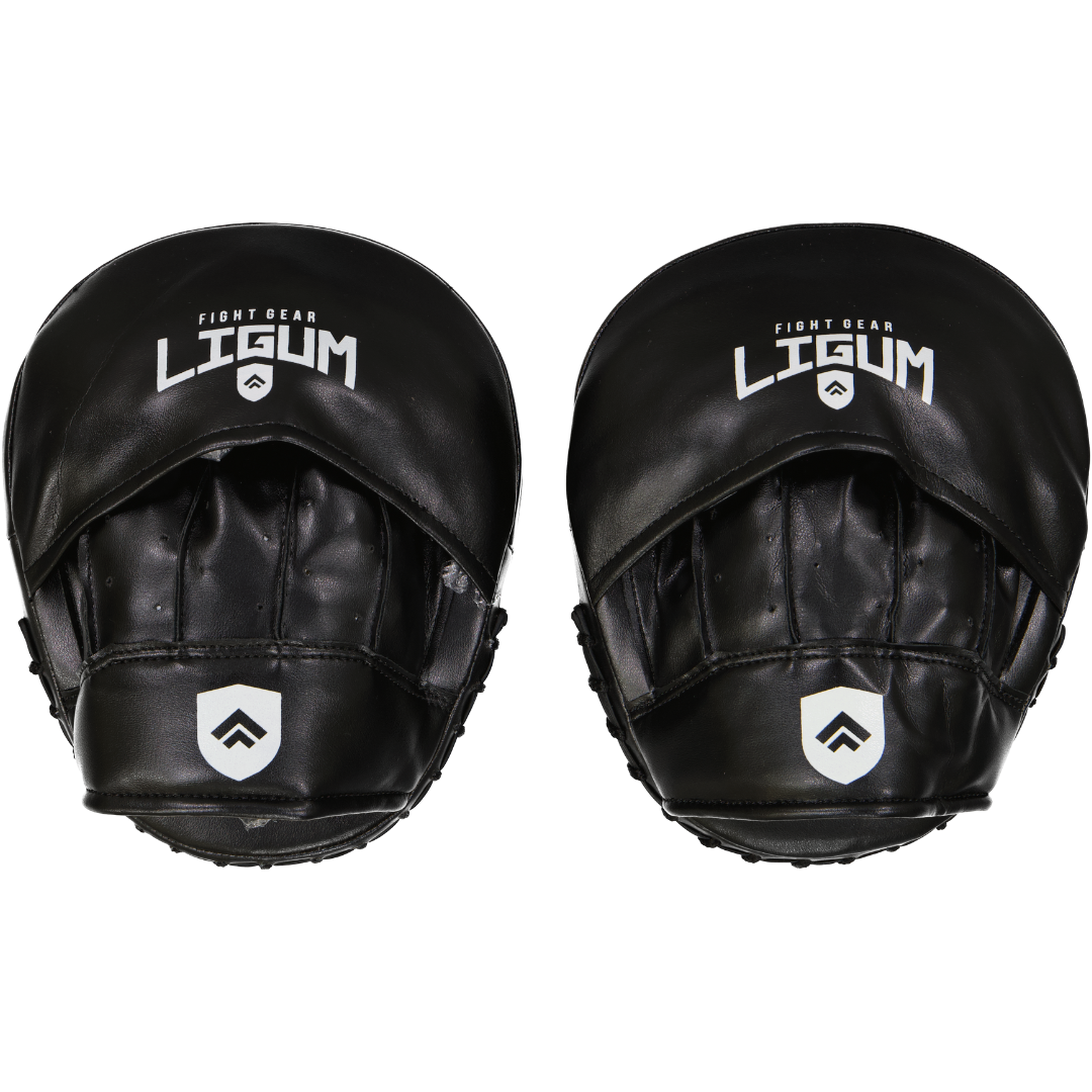 Ligum Focused Target Mitts - Boxing MMA - Black - Pair