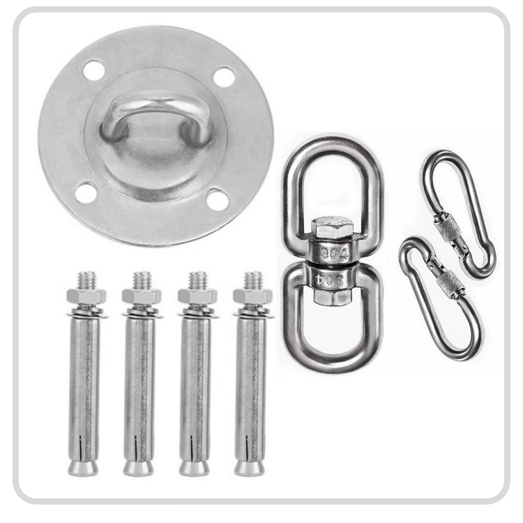 Fixed Bracket with Swivel Hooks