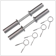 PAIR - 50mm Olympic Curl Bars – Full Body, Arm, Shoulders, Back, Deadlifts