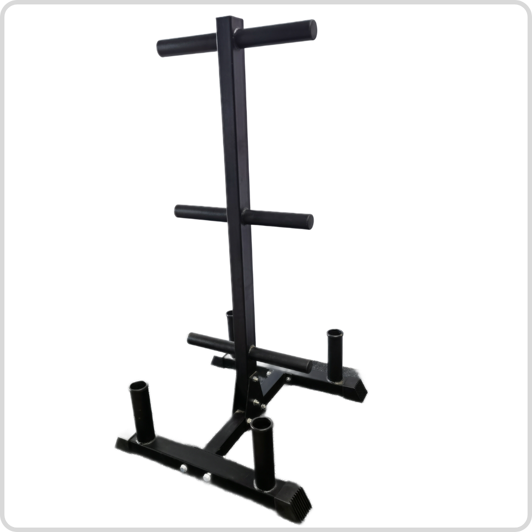 Commercial Olympic Plate and Barbell Storage Rack - 200kg Load Capacity
