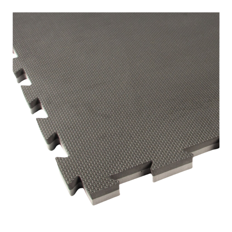 Tatami Interlocking Puzzle Mat - Grey/Black