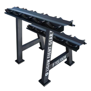 Commercial Round Head Dumbbell Rack – Reinforced Steel - Fitness Facility