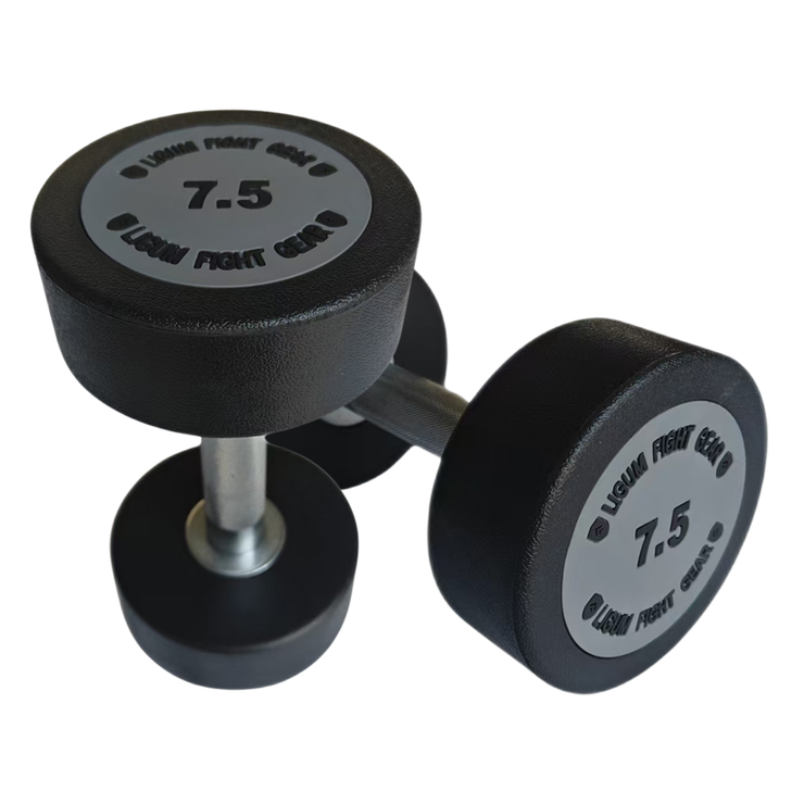 Commercial Heavy Duty Round Head Dumbbells - Urethane - 2.5KG to 40KG