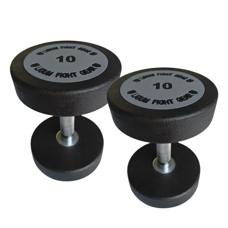 Commercial Heavy Duty Round Head Dumbbells - Urethane - 2.5KG to 40KG