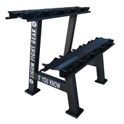 Commercial Round Head Dumbbell Rack – Reinforced Steel - Fitness Facility