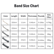 100% (Dual Coated) Latex Resistance Bands - 11  Piece Set