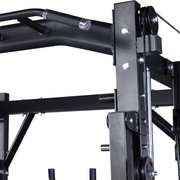Commercial-Grade All-in-One Power Rack with Smith and Cable System