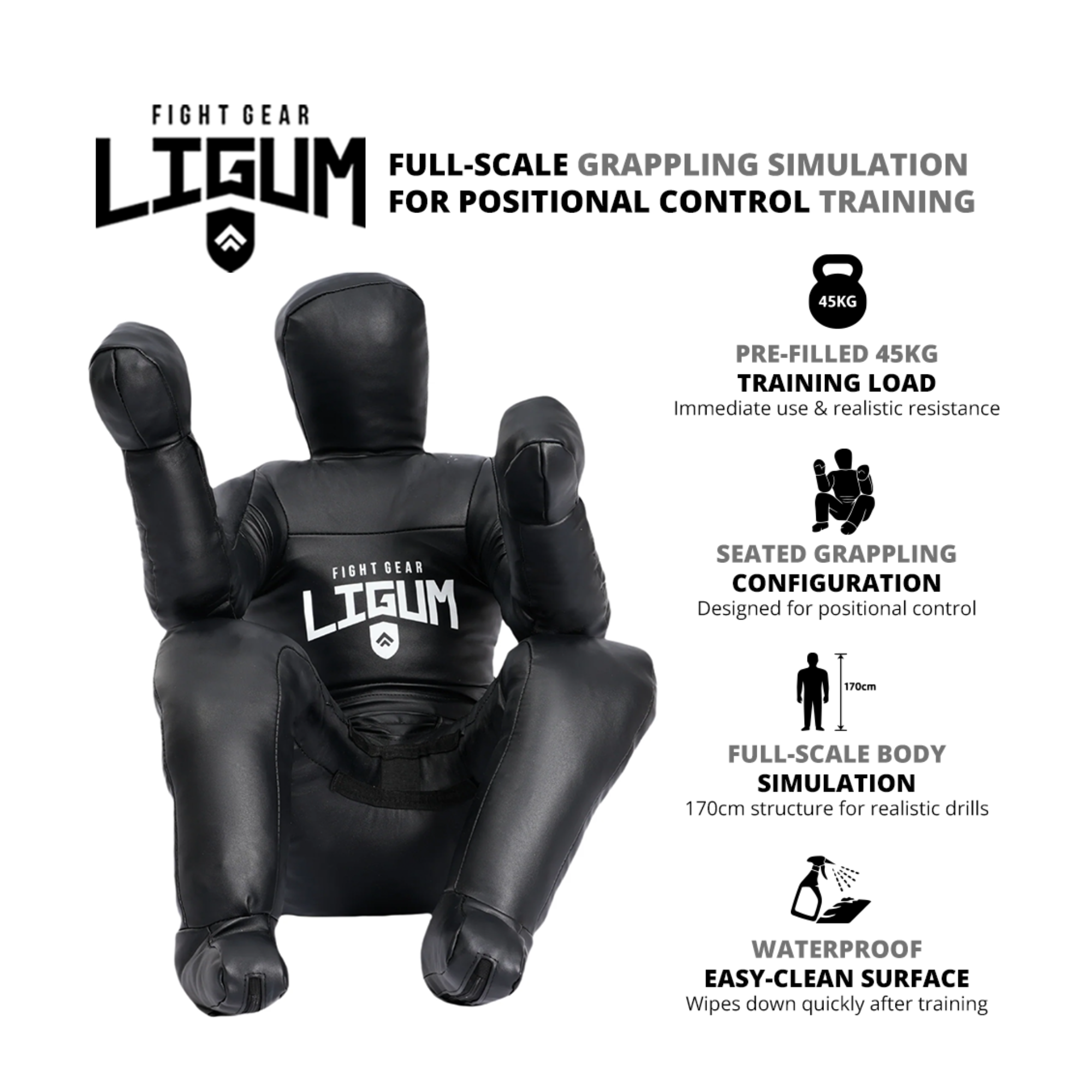 45kg Seated Jiu Jitsu Dummy