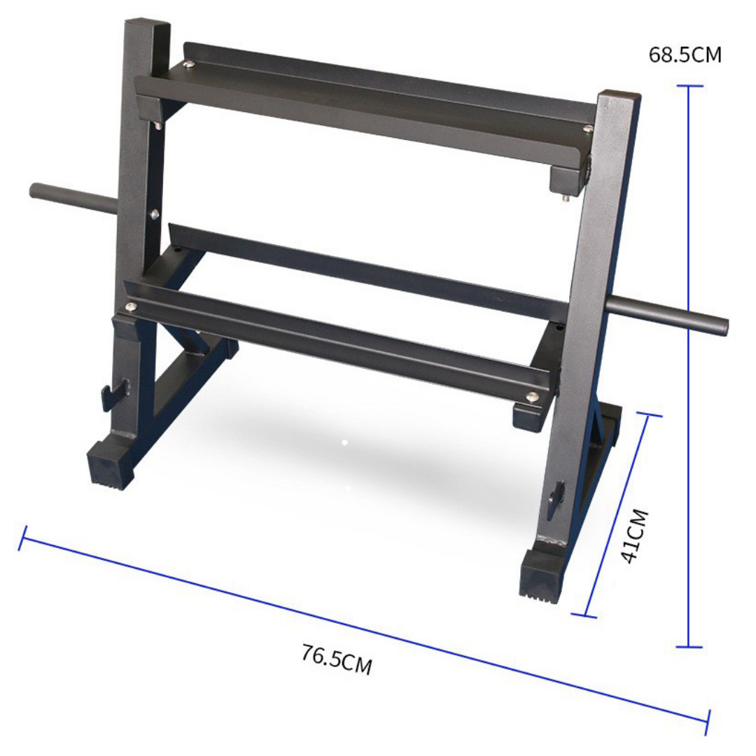 Multifunctional 2-Tier Gym Rack