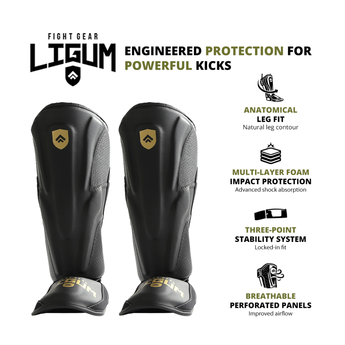 Praetor X-2 MMA Shin Pads - Leg Protective - Kick Boxing + Muay Thai
