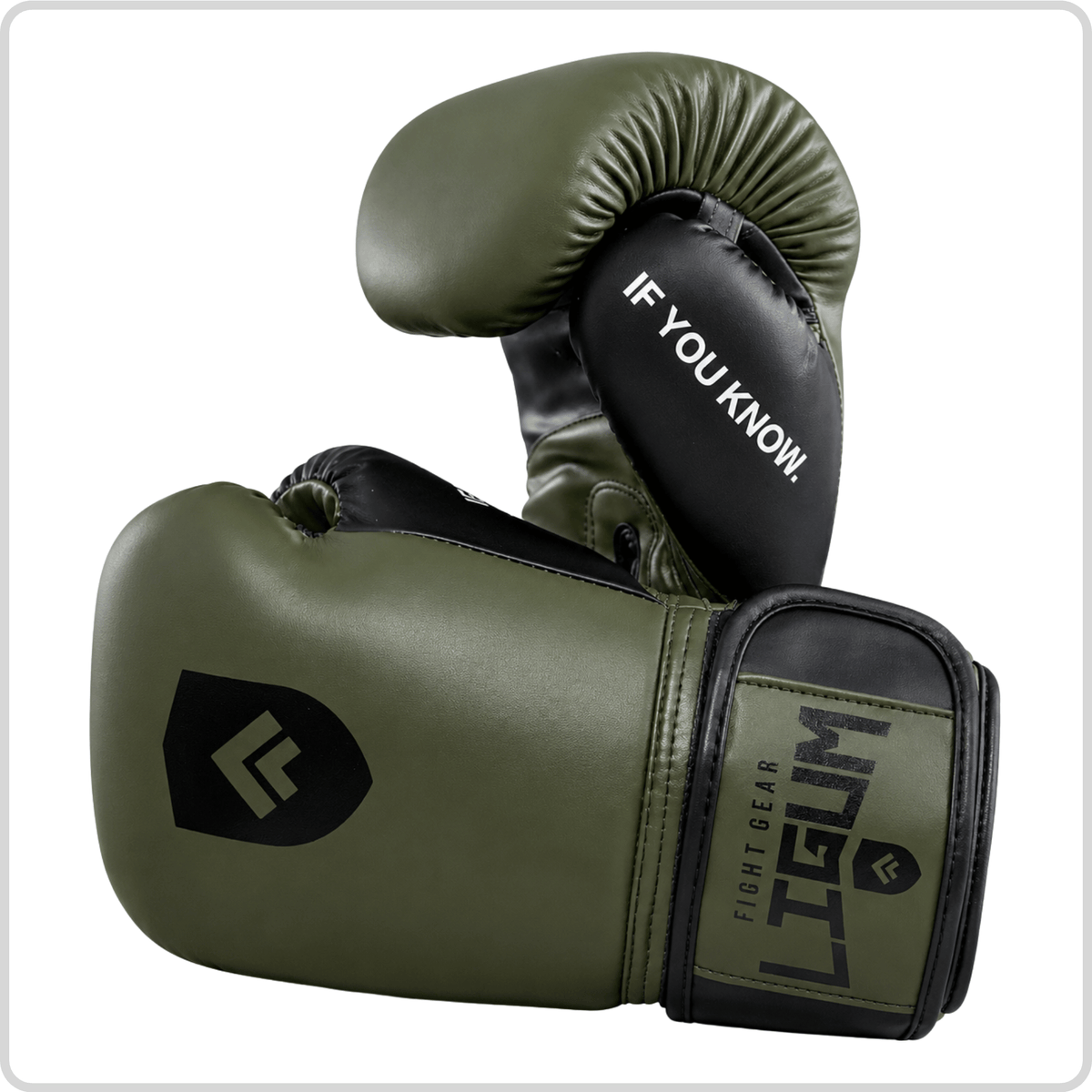 Rateb Boxing Training Gloves - Olive Green