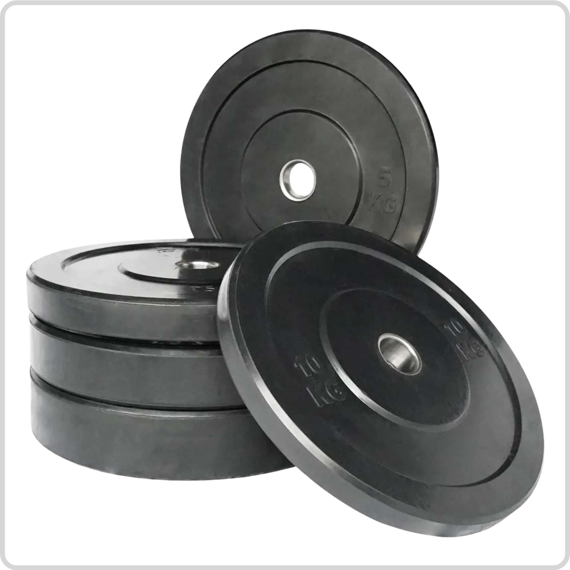 Olympic Rubber Bumper Plate - 50mm Olympic Compatible - Strength Training