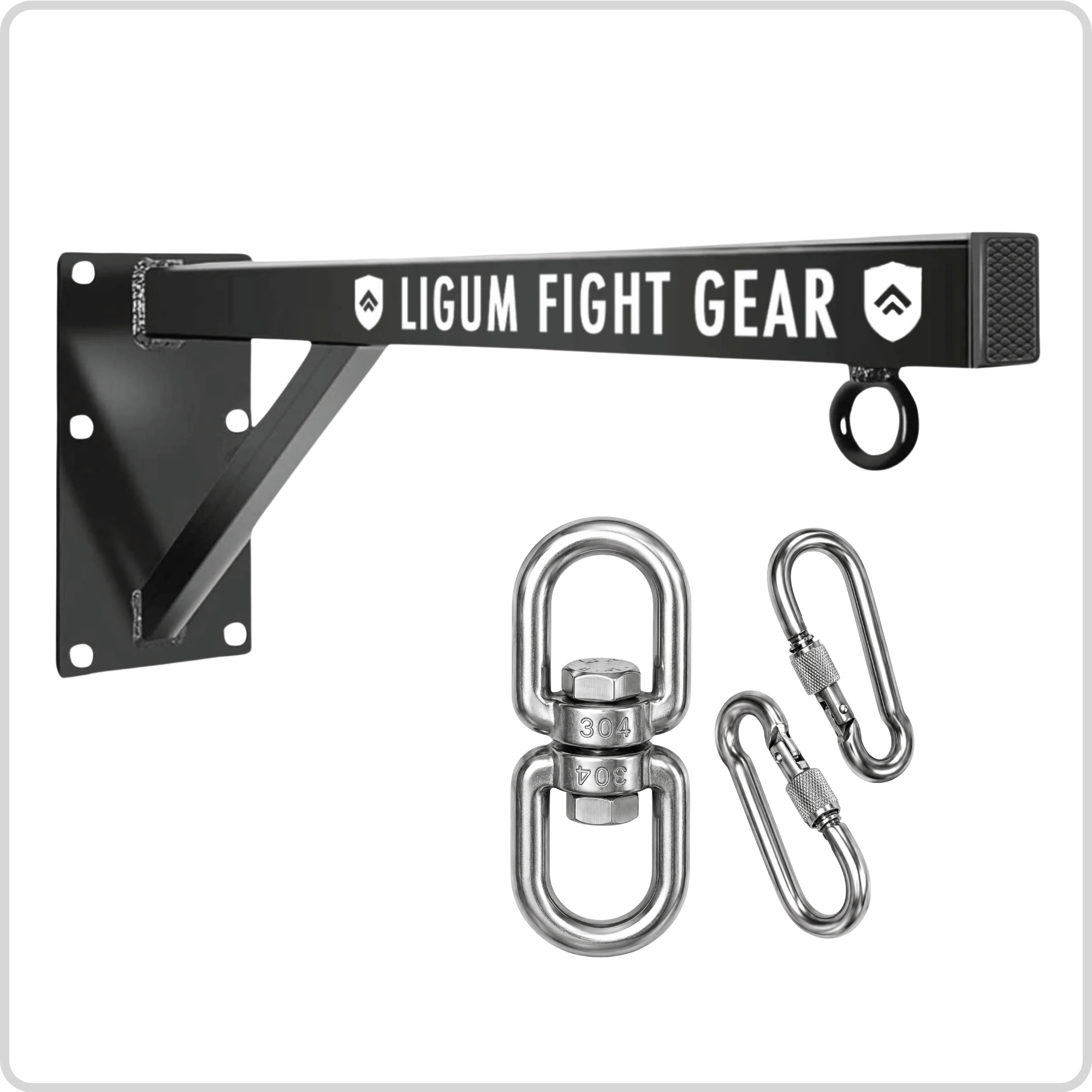 Boxing Bag Bracket - Wall Mount with Support Strut - Up to 150kg Load