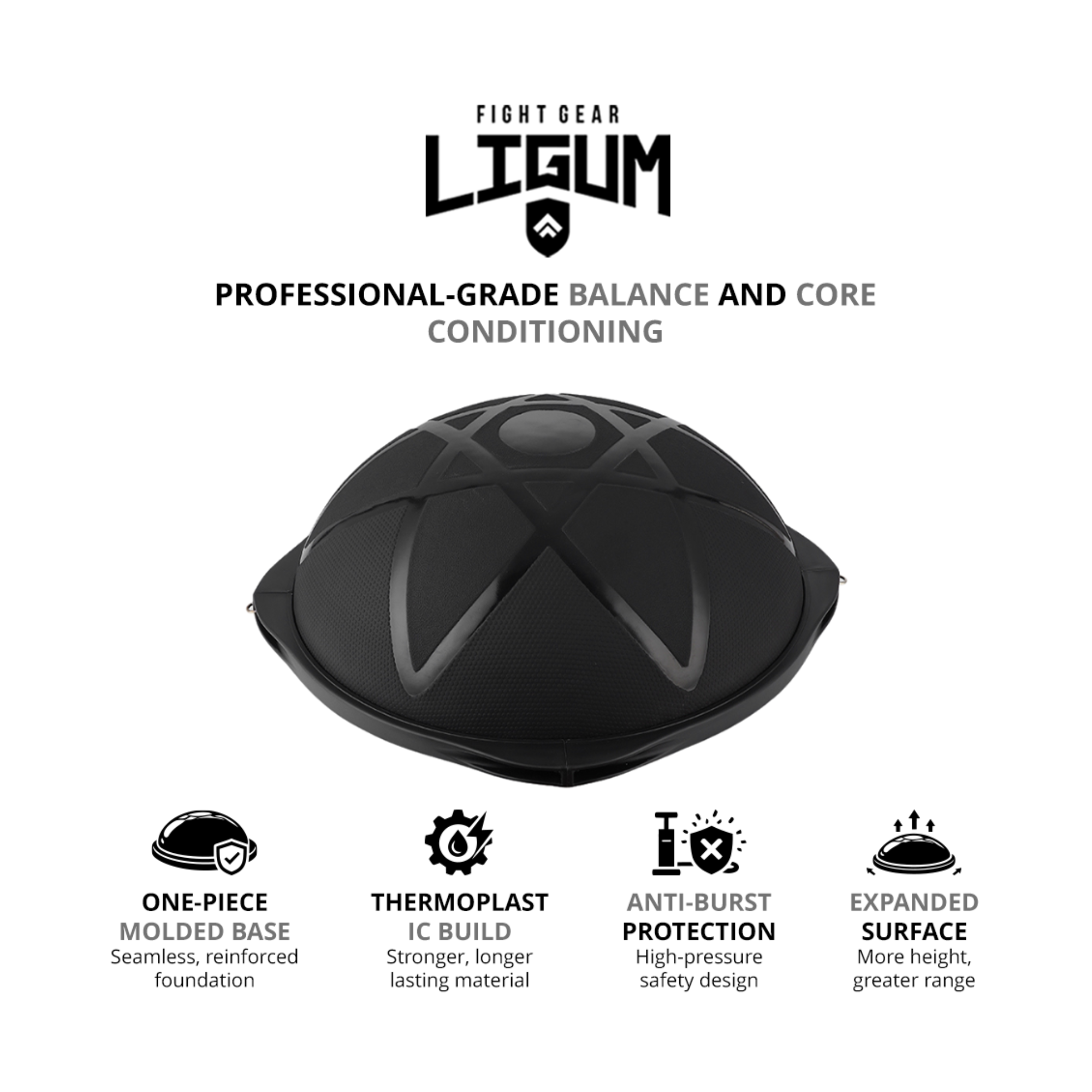 Black Star Stability Bosu Ball - 63cm