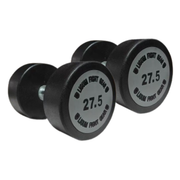 Commercial Heavy Duty Round Head Dumbbells - Urethane - 2.5KG to 40KG