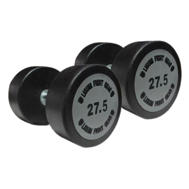 Commercial Heavy Duty Round Head Dumbbells - Urethane - 2.5KG to 40KG