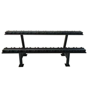 Commercial Round Head Dumbbell Rack – Reinforced Steel - Fitness Facility