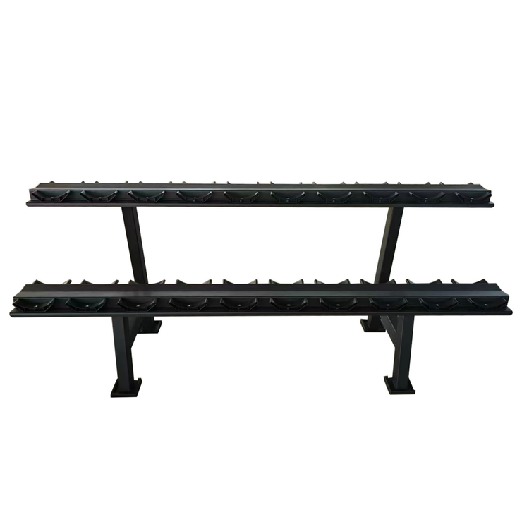 Commercial Round Head Dumbbell Rack – Reinforced Steel - Fitness Facility