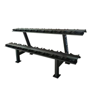 Commercial Round Head Dumbbell Rack – Reinforced Steel - Fitness Facility