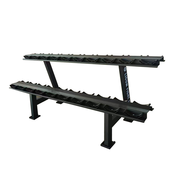 Commercial Round Head Dumbbell Rack – Reinforced Steel - Fitness Facility