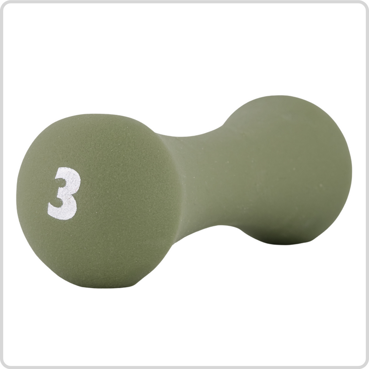 Shadow Series - Bone Dumbbells - Neoprene Coated Cast Iron