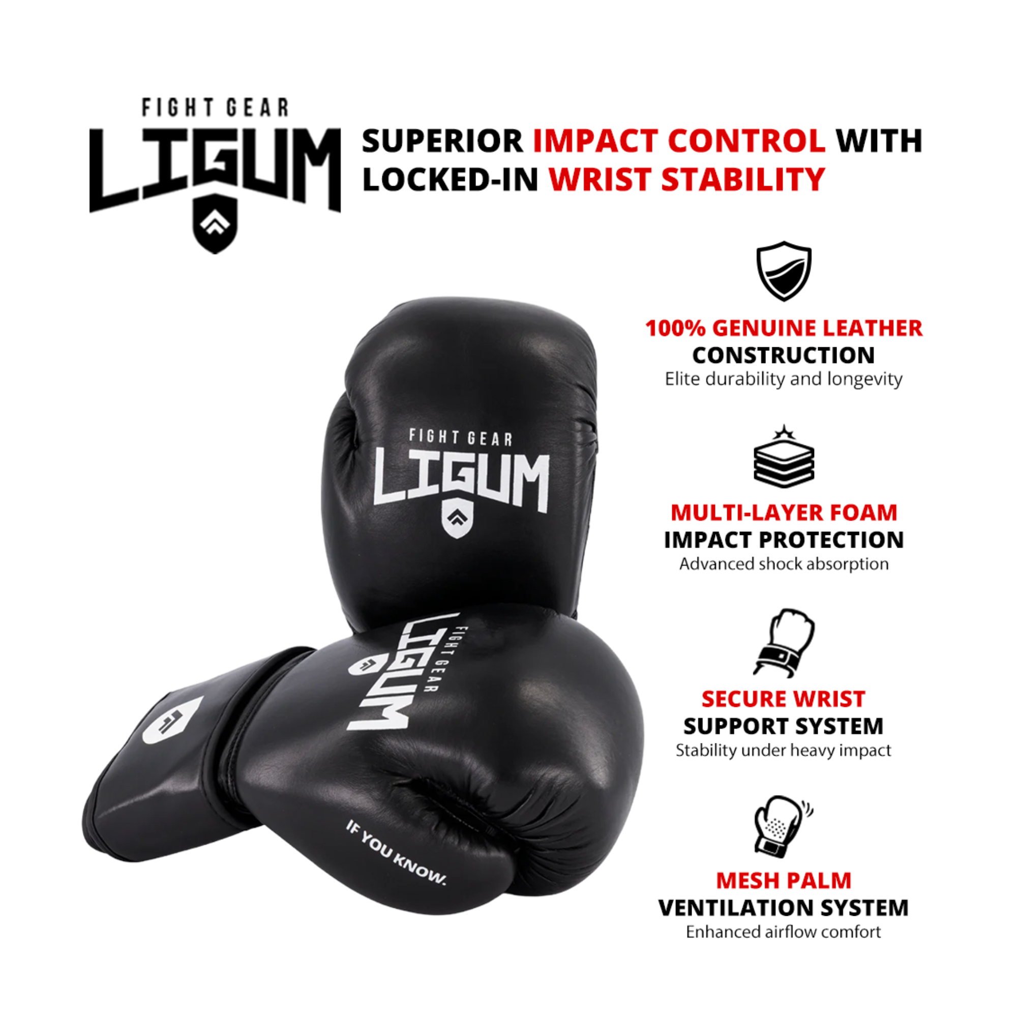 Premium Leather Boxing Gloves