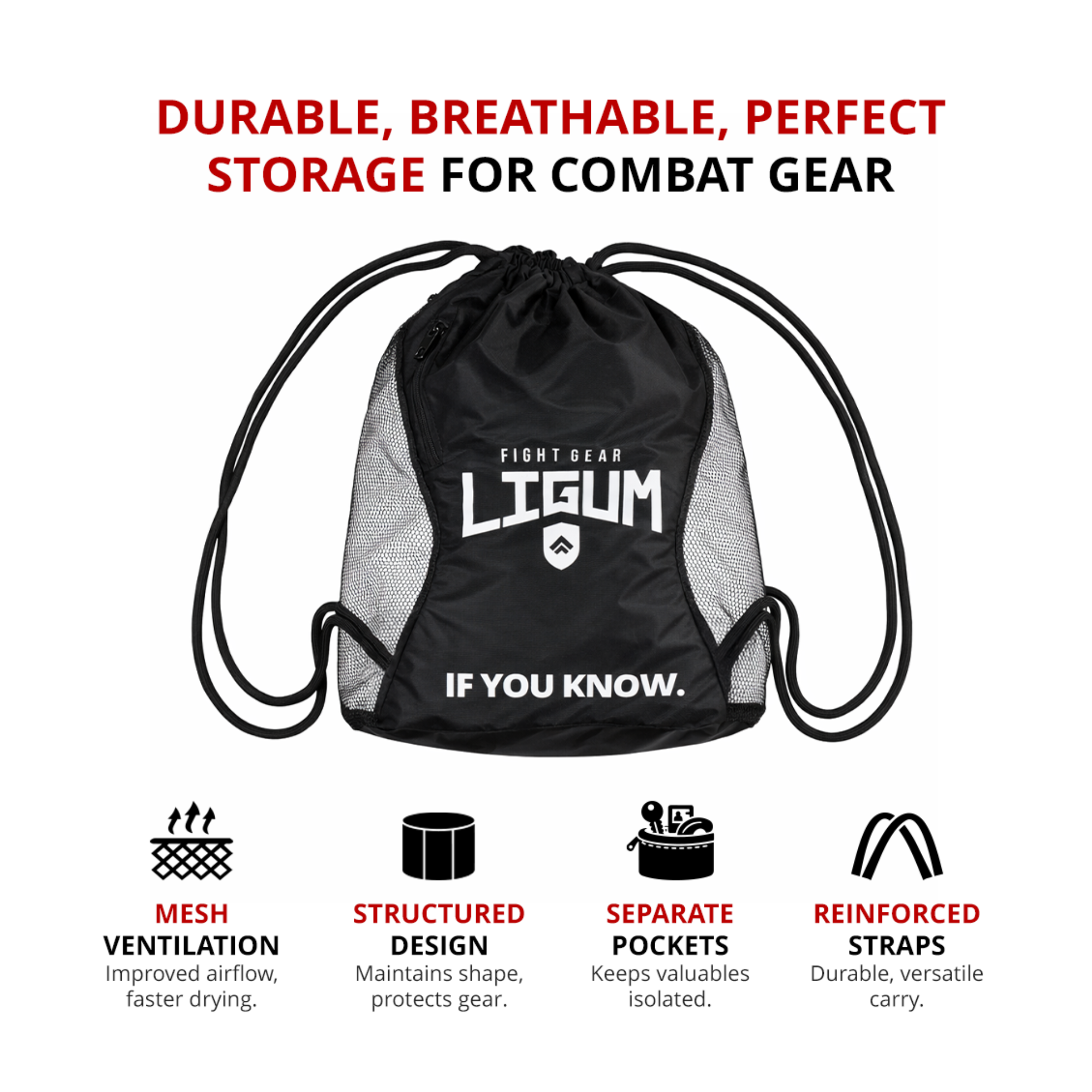 Boxing Glove Kit Bag – Durable, Breathable, Perfect Storage for Combat Gear