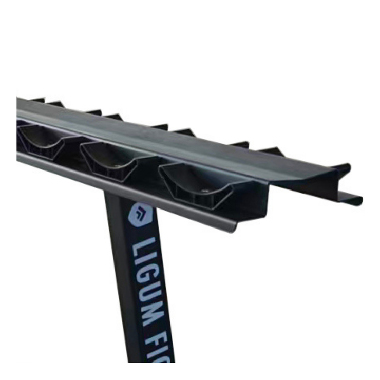 Commercial Round Head Dumbbell Rack – Reinforced Steel - Fitness Facility