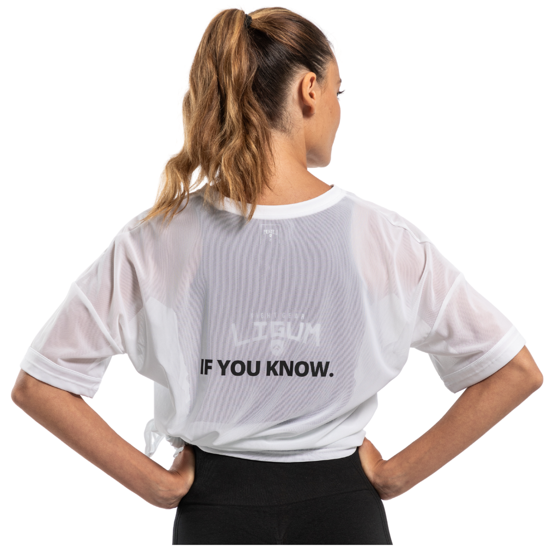 Mesh Pullover - White