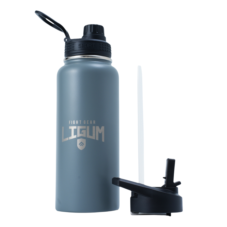 1L Ludus Series - Vacuum Insulated Steel Water Bottle + Straw & Screw Lid