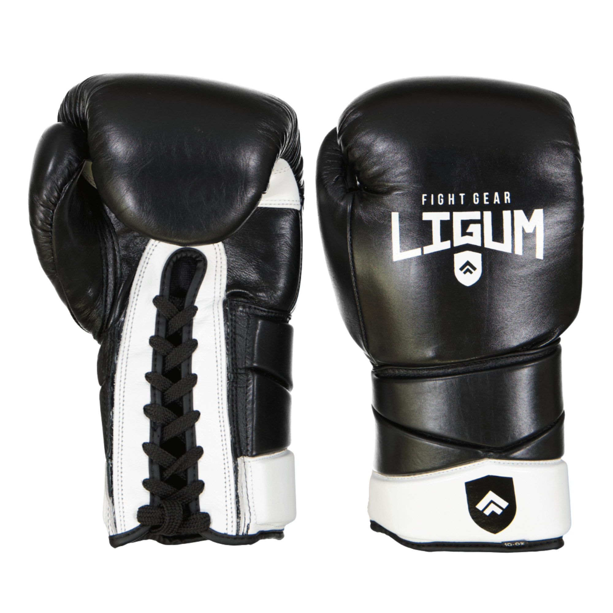 Traditional Lace Up Boxing Gloves - Genuine Leather and Bag