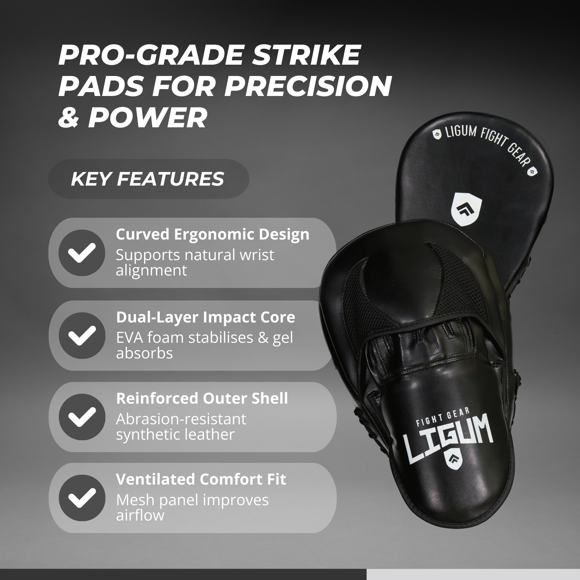 Imperium Versatile Strike Pads - Broad Spectrum Technical Strike Pads - MMA