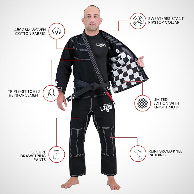 “The Knight” 450GSM Black Jiu Jitsu Gi - Limited Edition