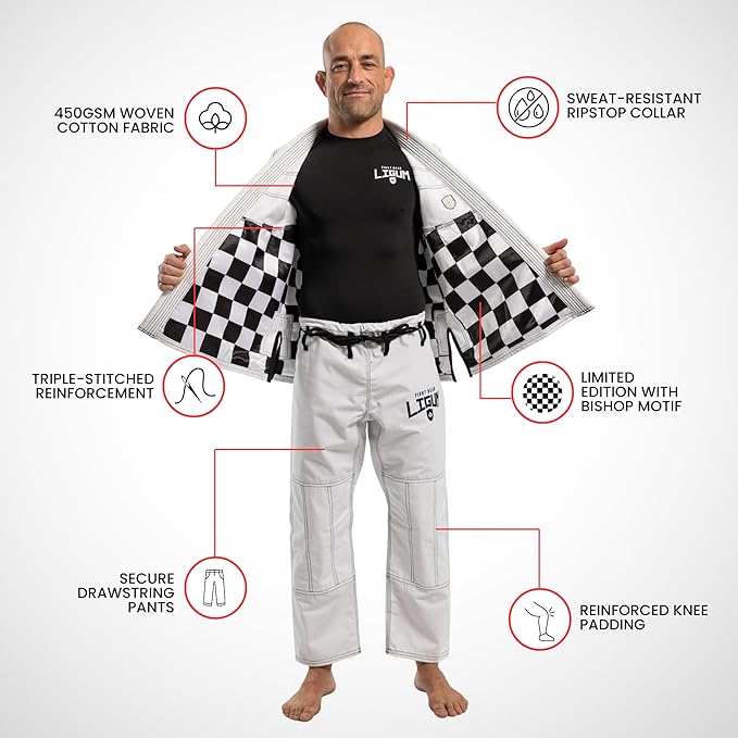 “The Bishop” 450GSM White Jiu Jitsu Gi - Limited Edition
