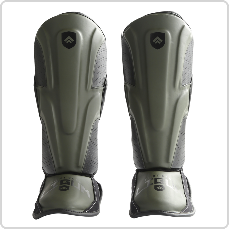Praetor X-2 MMA Shin Pads - Leg Protective - Kick Boxing + Muay Thai - Black