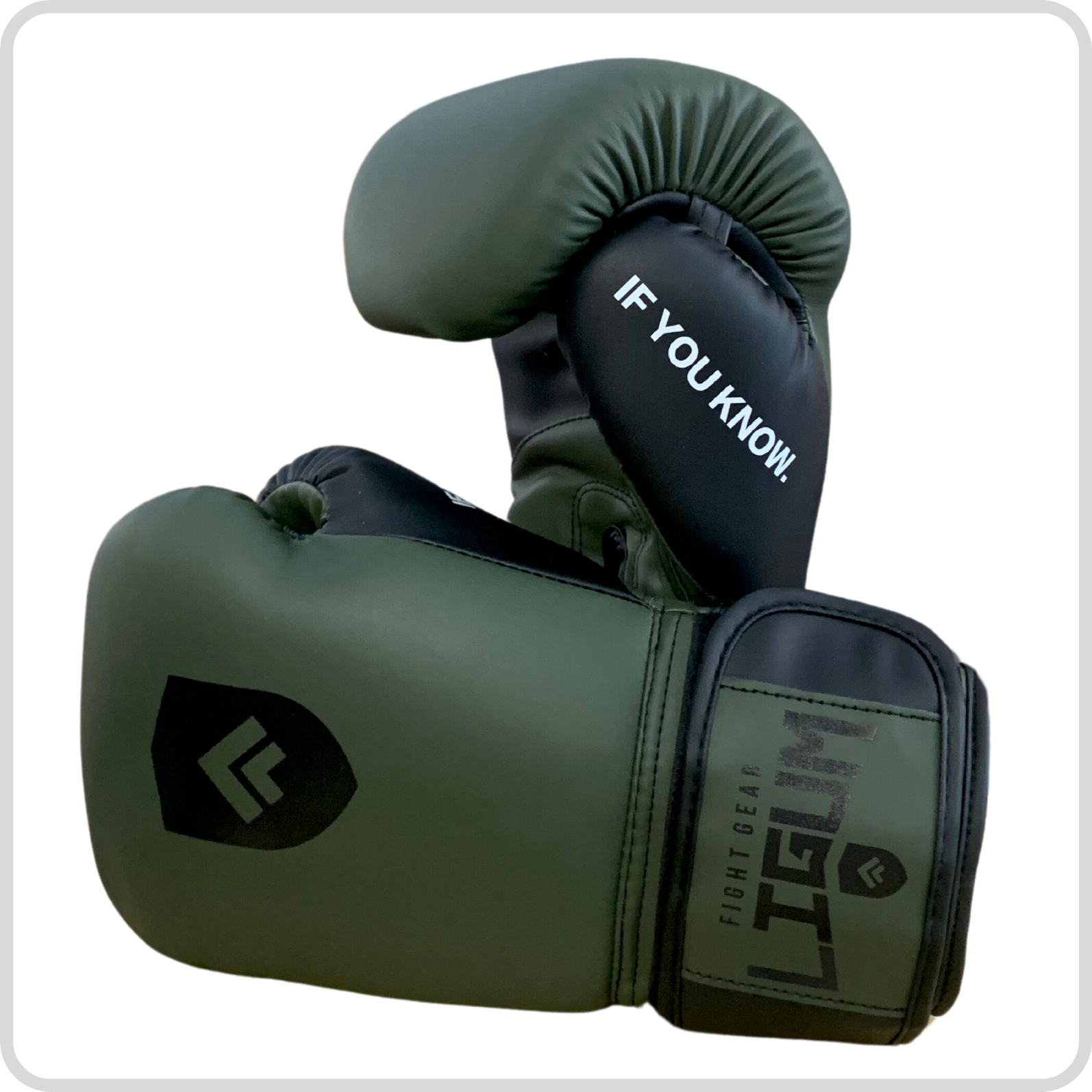Rateb Boxing Training Gloves - Olive Green