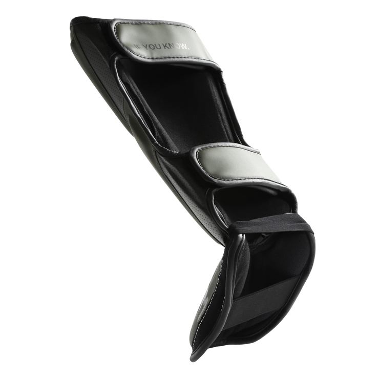 Praetor X-2 MMA Shin Pads - Leg Protective - Kick Boxing + Muay Thai - Black