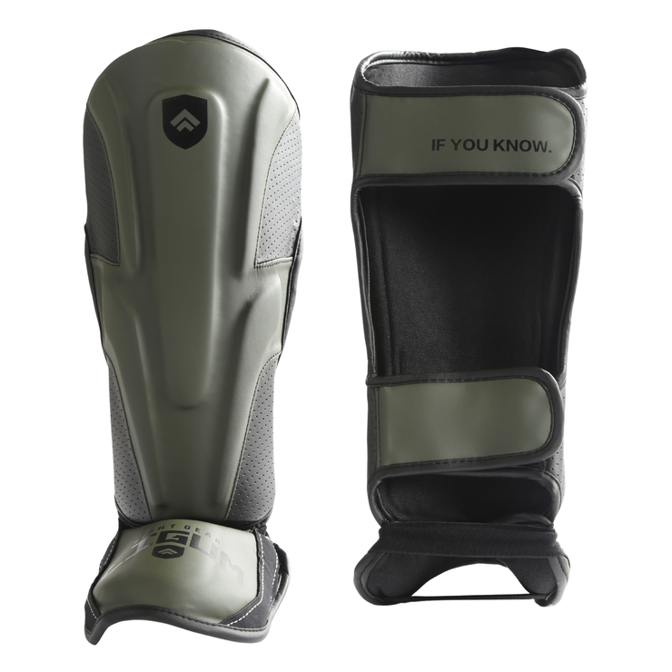 Praetor X-2 MMA Shin Pads - Leg Protective - Kick Boxing + Muay Thai - Black