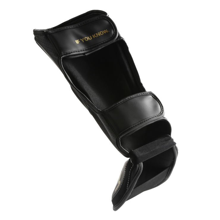 Praetor X-2 MMA Shin Pads - Leg Protective - Kick Boxing + Muay Thai - Black
