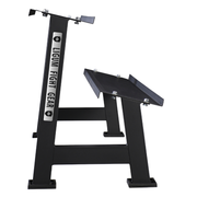 Commercial 2-Tier Kettlebell Dumbbell Rack – Steel Weight Storage Organizer