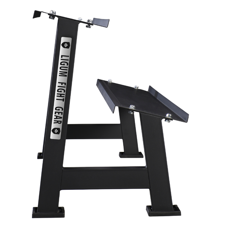 Commercial 2-Tier Kettlebell Dumbbell Rack – Steel Weight Storage Organizer